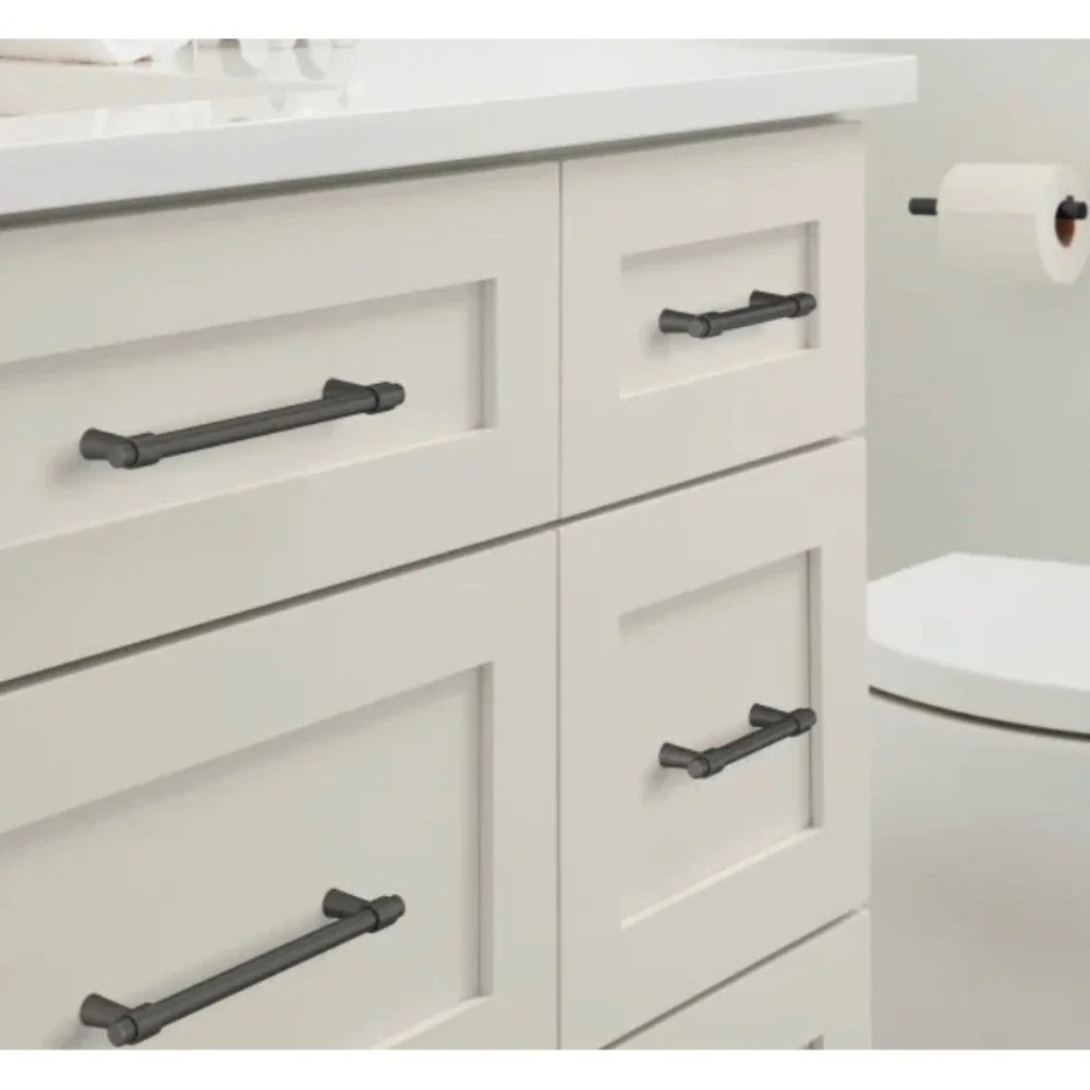 Amerock BP36860FB 160mm Matte Black Cabinet Bar Pull Solid Stainless Steel